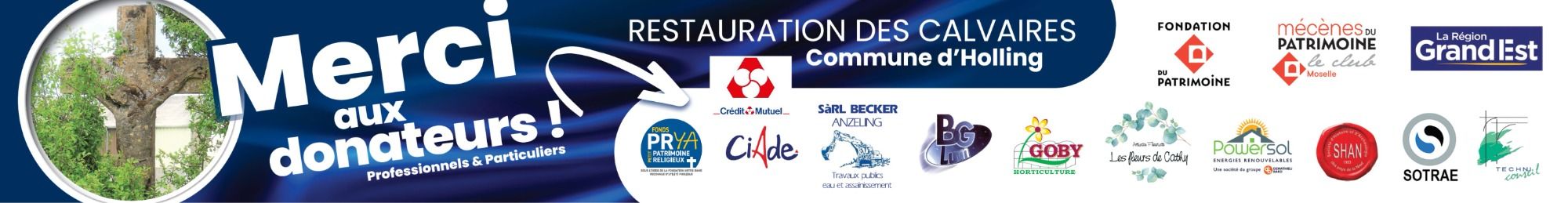 Restauration des calvaires de HOLLING